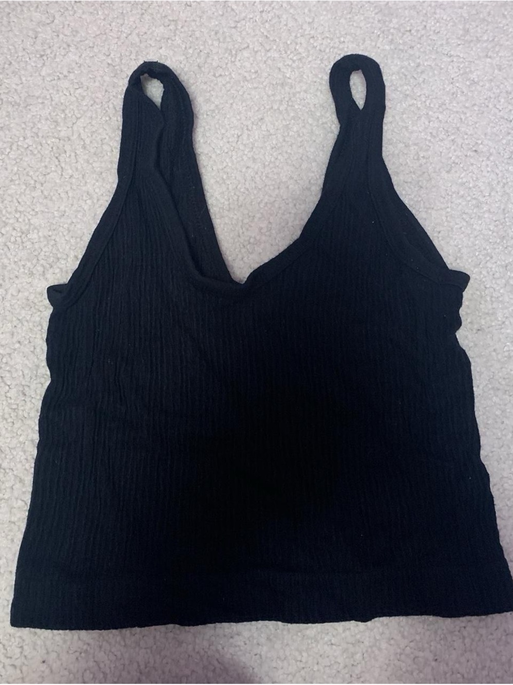 Urban Outfitters Black Ribbed Tank